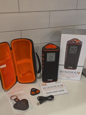 Bushnell Wingman Golf Bluetooth Speaker with Audible GPS - Black & Orange